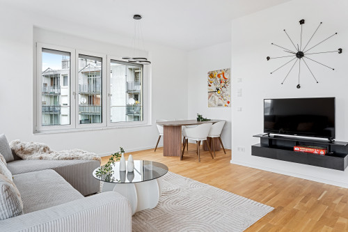 Iconic 2BR Apartment HANSEN I Balcony I next to Mercedes I Stuttgart I Kitchen I Home Office - Gallery - 8