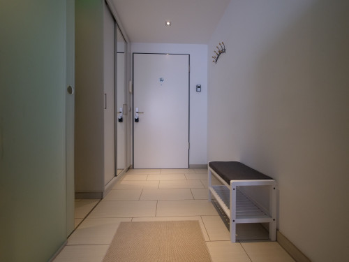 Rooftop Apartment by Rabe Balcony Fitness Coworking Parking Washing machine