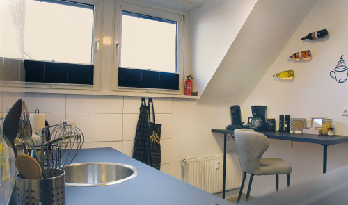 Japandi-style apartment with balcony in quiet area – near Düsseldorf - Gallery - 39