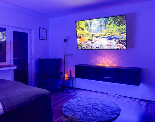 Relax Oasis with 65 SmartTV, Kitchen and Balcony