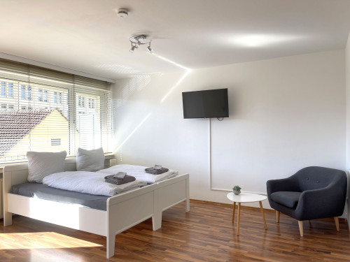 Trendy Double Bed studio in Osnabrück * center * parking * Wi-Fi * home2share - Gallery - 14