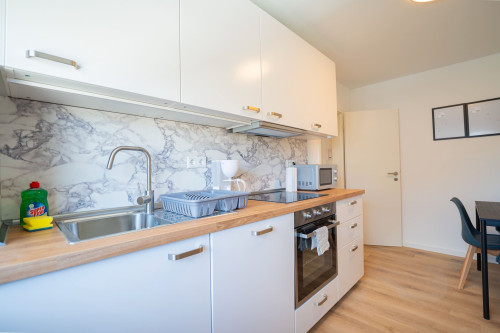 Modern Studio Apartment – 61 m² Near the City Center in Remscheid – Fully Furnished, No Deposit, Cleaning Service, City Registration!