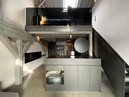 Serviced 40 sqm design loft with gallery in GT Isselhorst