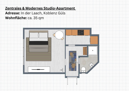 Studio Apt | Ground Floor |Koblenz-Güls – ZachaStay