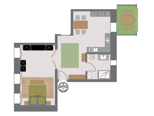 Oberhausen, apartment with balcony, 1-2 persons, all-inclusive - Gallery - 18