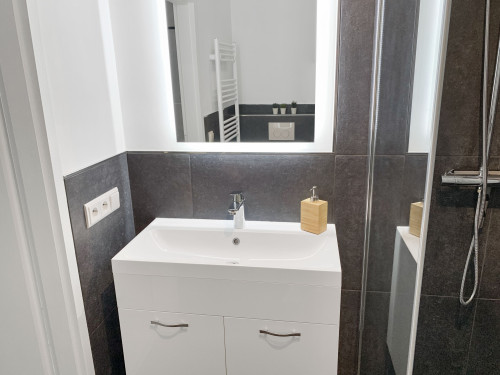 Fully furnished 2-room apartment with 2 balconies in a top location - close to train station and River Rhine
