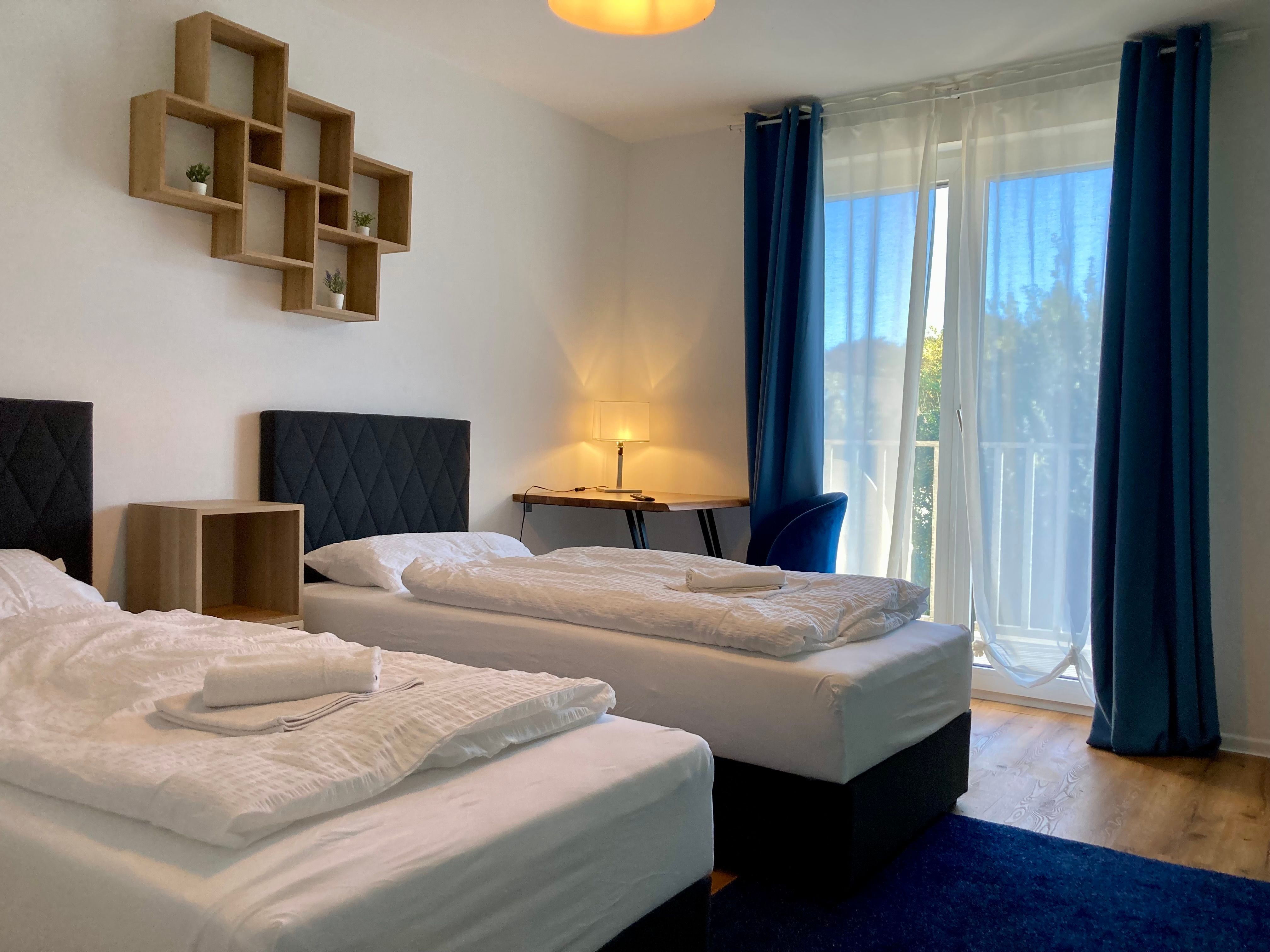Cozy Apartment With 4 Single Beds, Kitchen-Living Room And Large Balcony In Bielefeld Center - 7