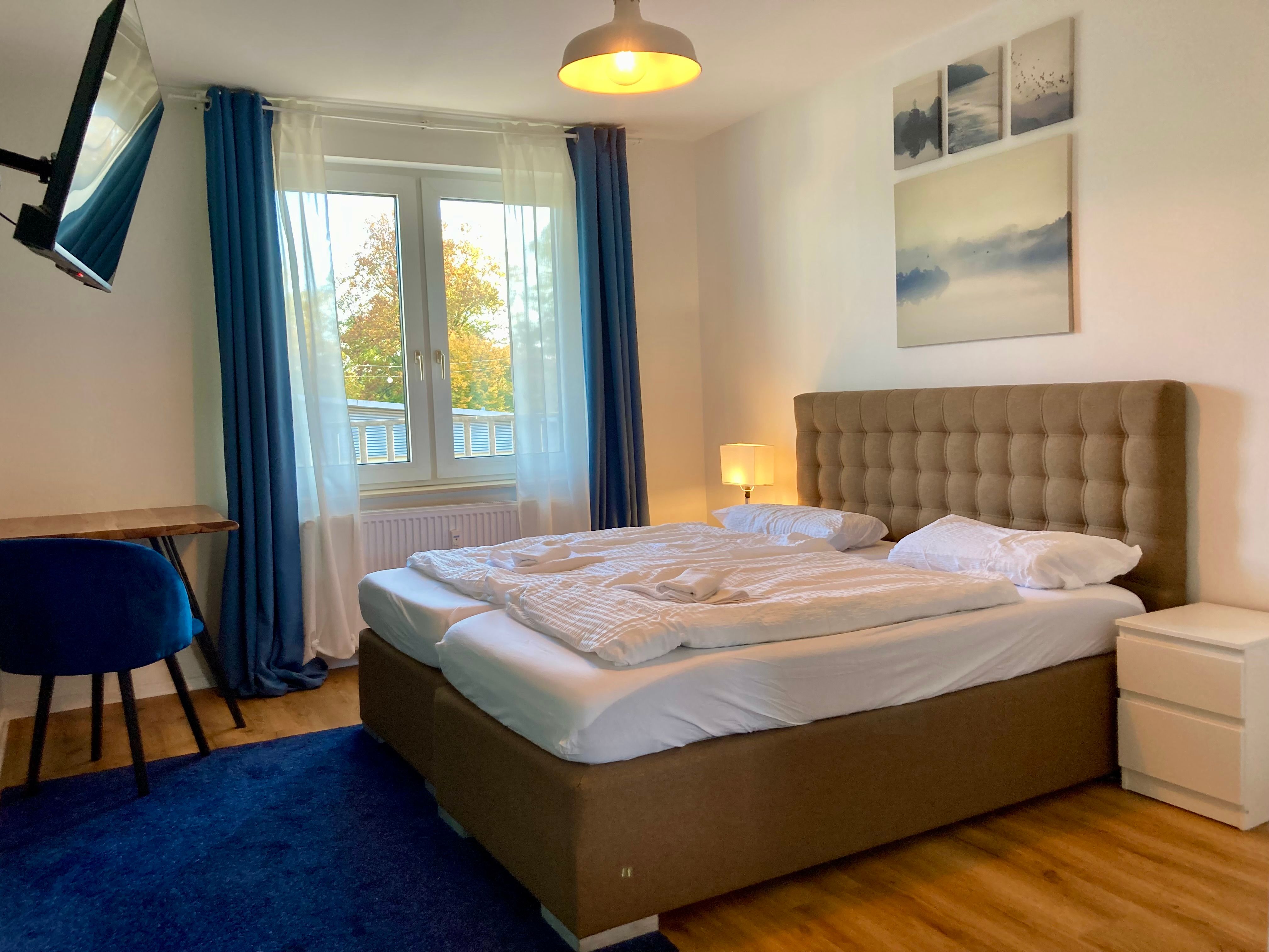Cozy Apartment With 4 Single Beds, Kitchen-Living Room And Large Balcony In Bielefeld Center - 8