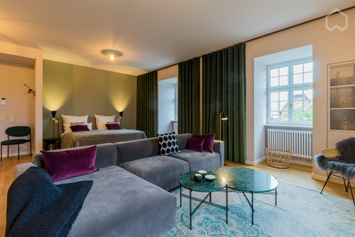 Spacious 1 room apartment with upscale furnishings at the Heiligen See in Potsdam