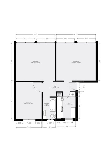 Exclusive furnished 3-room apartment in the center of Wolfsburg – first occupancy – 300m to the main station