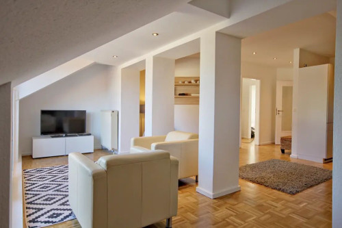 Furnished and modernized 3-room ground floor apartment with balcony in Babelsberg