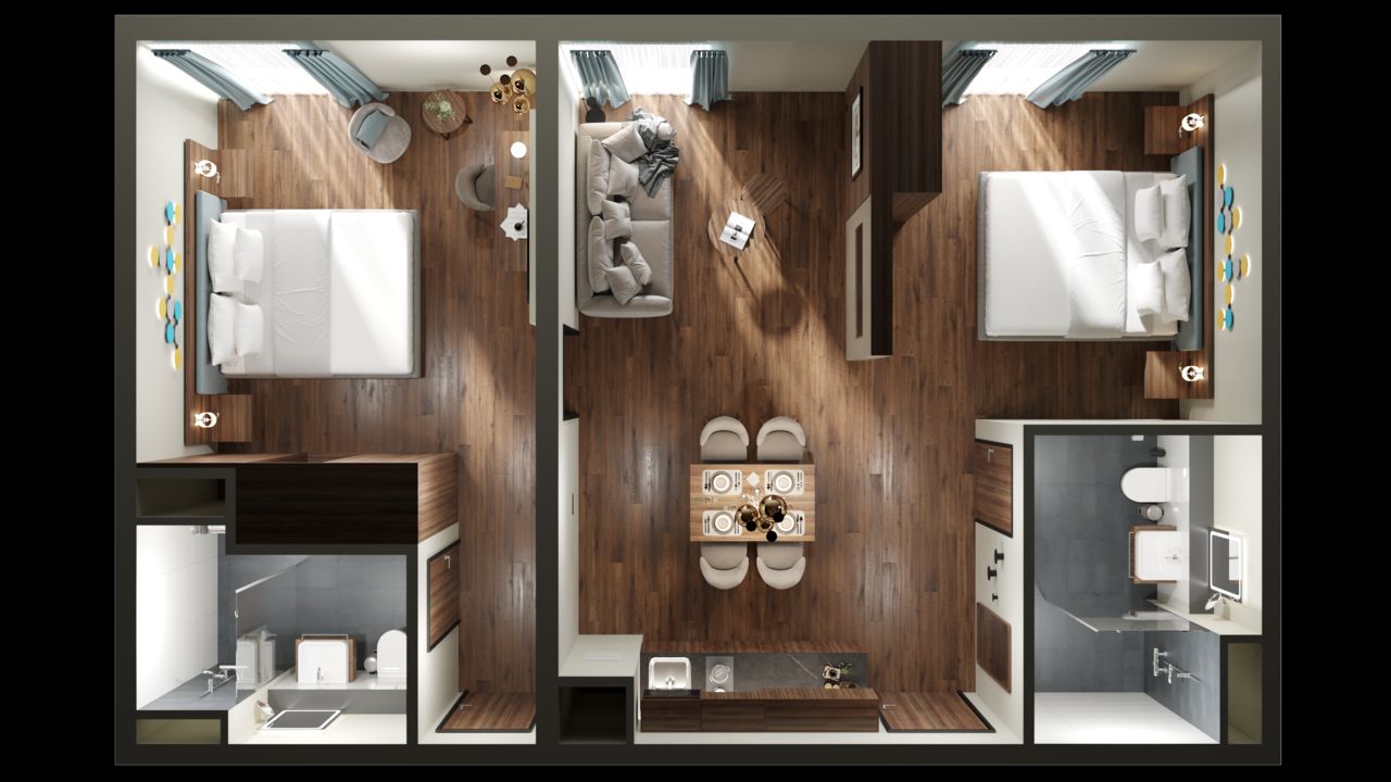 Comfortable And Relaxing 2-Bedroom Premium Studio In Eschborn - Including Daily Breakfast - Comfortable and Relaxing 2-Bedroom Premium Studio in Eschborn - Including Daily Breakfast - Gallery - 11