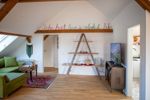 Rooftop Arts & Crafts Apartment with 3 Terraces in Augsburg City - Gallery - 8