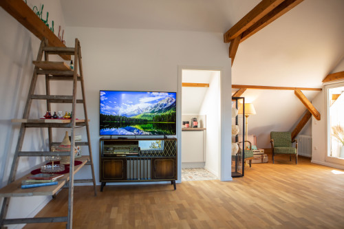 Rooftop Arts & Crafts Apartment with 3 Terraces in Augsburg City - Gallery - 24