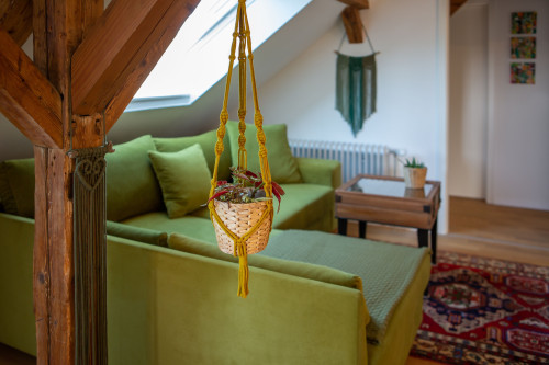 Rooftop Arts & Crafts Apartment with 3 Terraces in Augsburg City - Gallery - 2