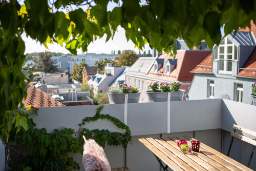 Rooftop Arts & Crafts Apartment with 3 Terraces in Augsburg City - Gallery - 61