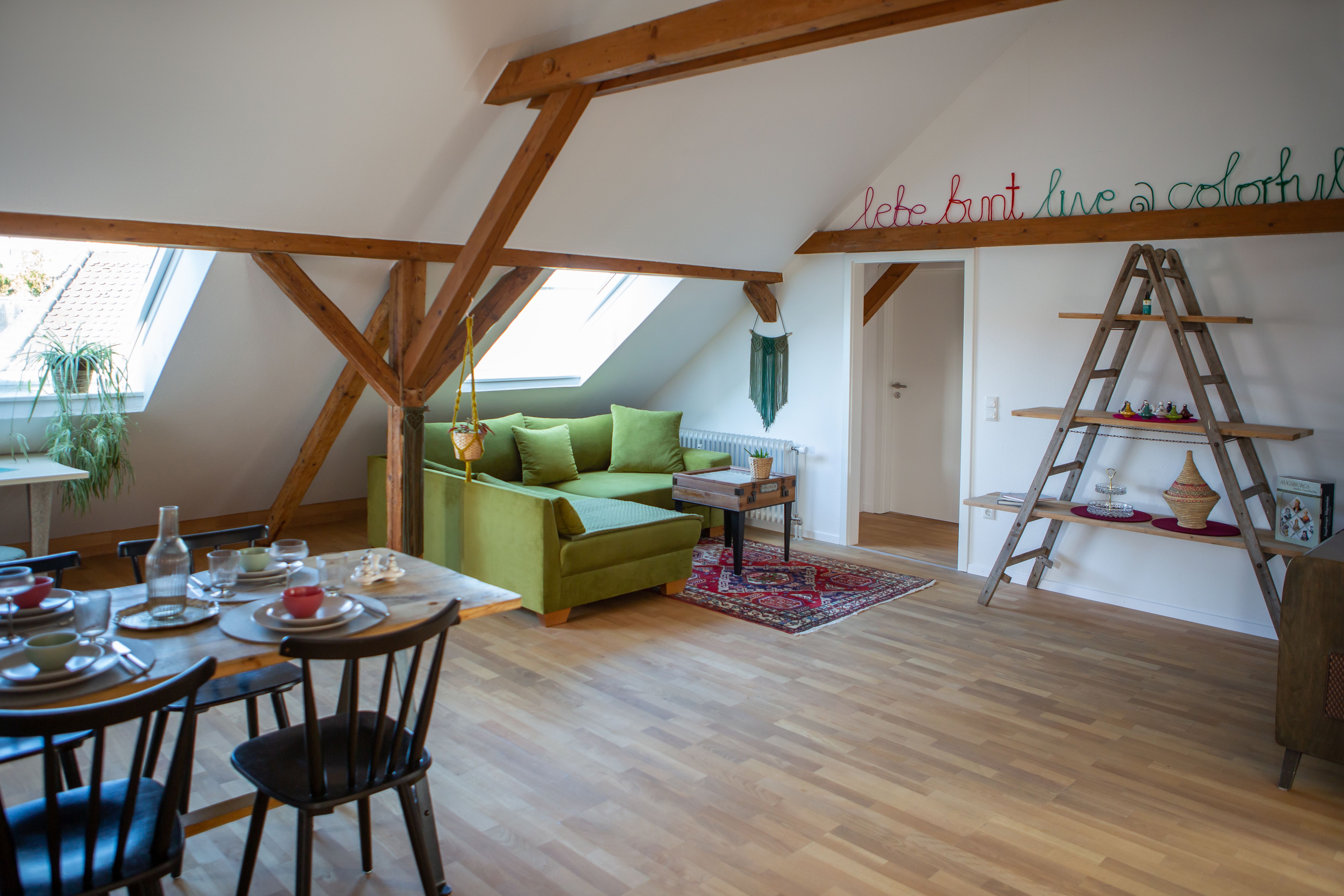 Rooftop Arts & Crafts Apartment With 3 Terraces In Augsburg City - 102