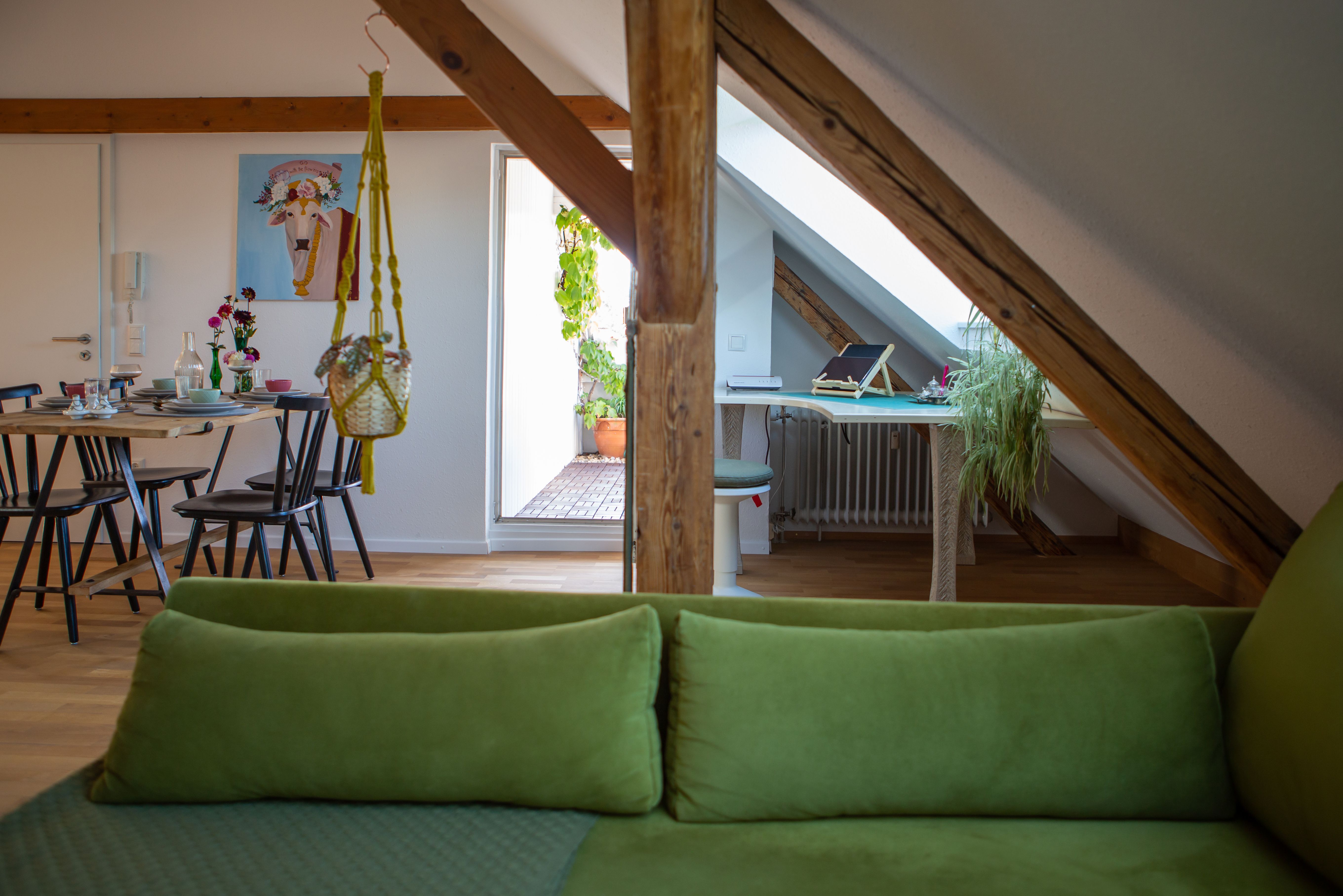 Rooftop Arts & Crafts Apartment With 3 Terraces In Augsburg City - 76