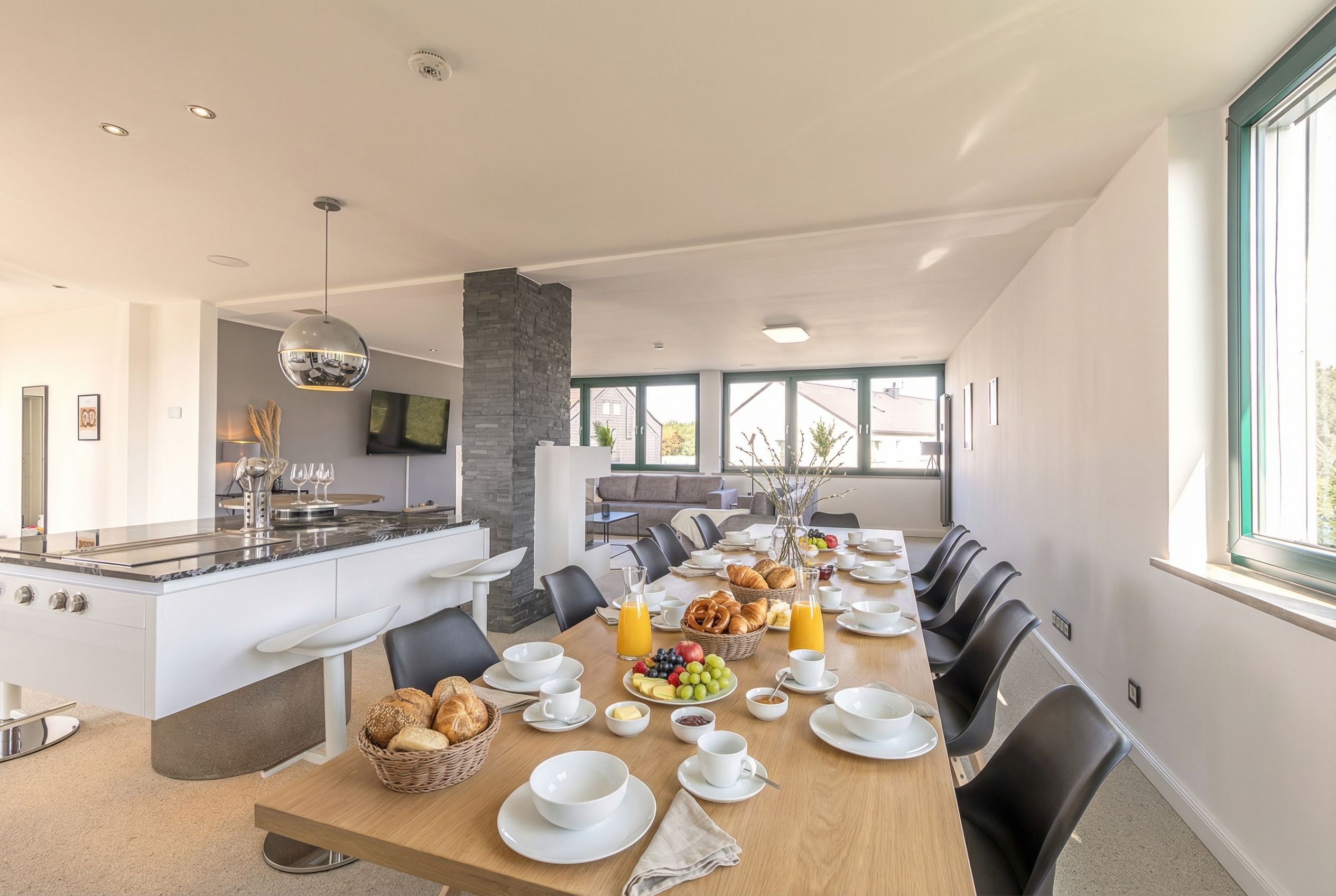 MiLPAU Bochum1: Deluxe Penthouse - Fireplace - Parking - Kitchen For 10 Guests - 20