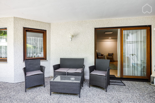 Bright furnished apartment with large terrace near Stuttgart