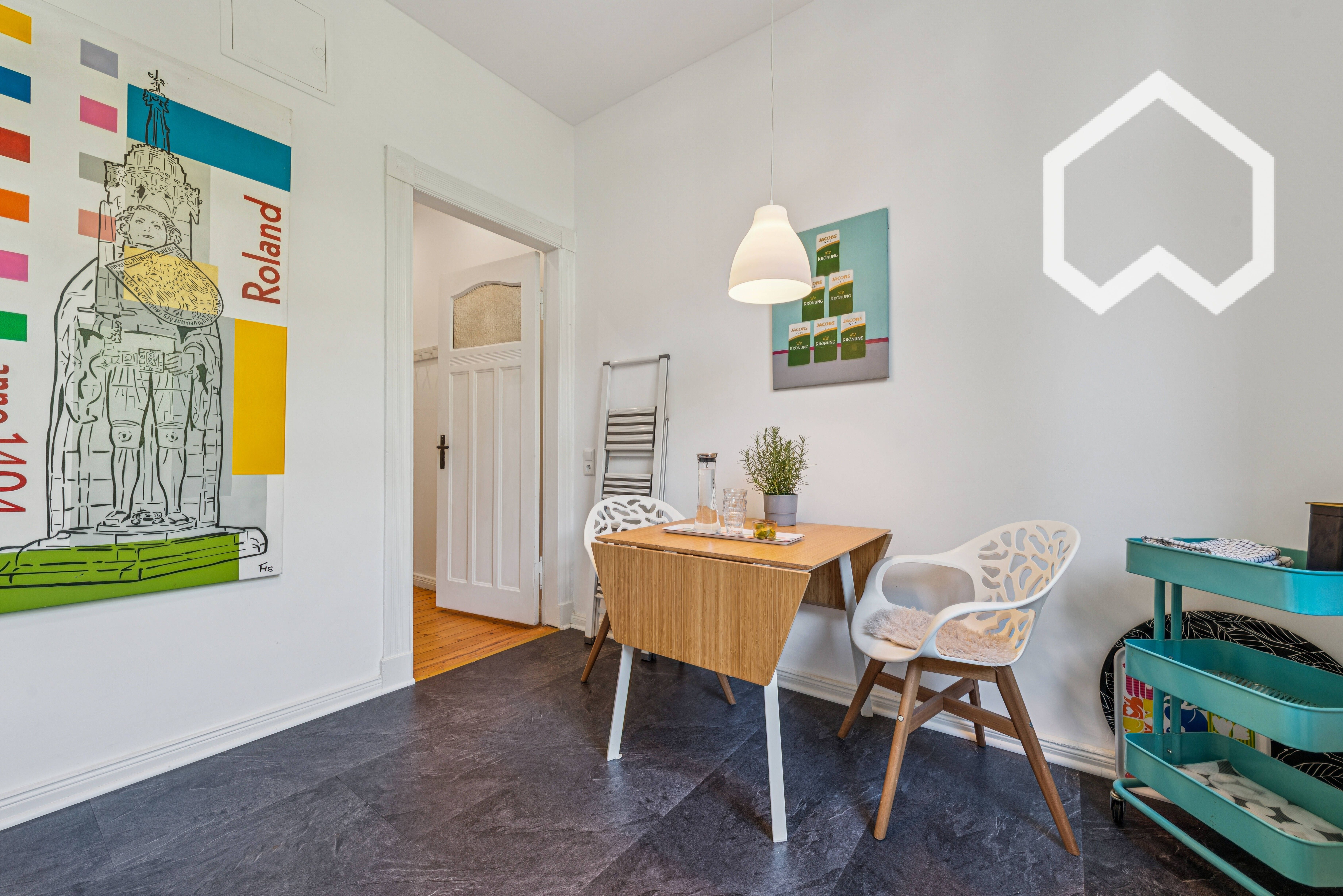 Fully Furnished Altbremer Apartment With Balcony & Winter Garden – Quiet And Central Location In Bre - 8
