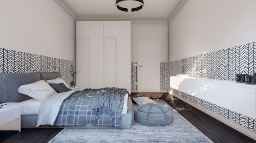 Modern 3-room apartment with small garden - Gallery - 13