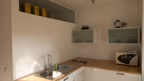 Studio with balcony with view onto the TV Tower in Berlin Mitte