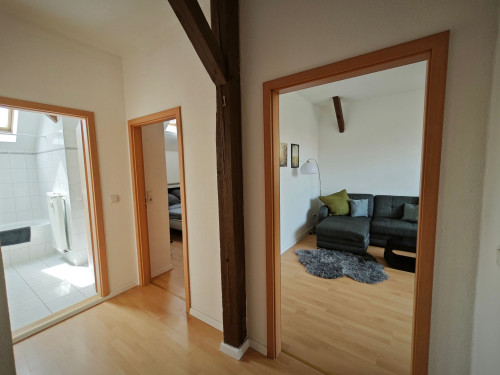 Studio with old building charme and loggia