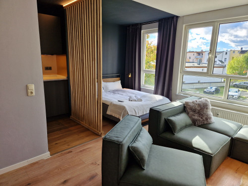 Apartment with home office workspace in Gera (ideal for 1-2 guests) - Karls Apartment B24 - Gallery - 9
