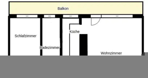 Central top floor with lift in Bremerhaven