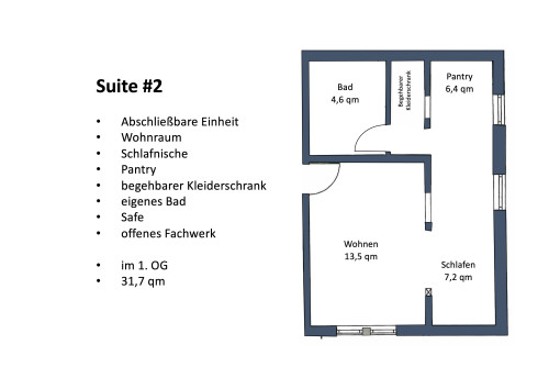 Suite #2 - exclusive business suite in a landmarked shared house (Bensheim Auerbach)