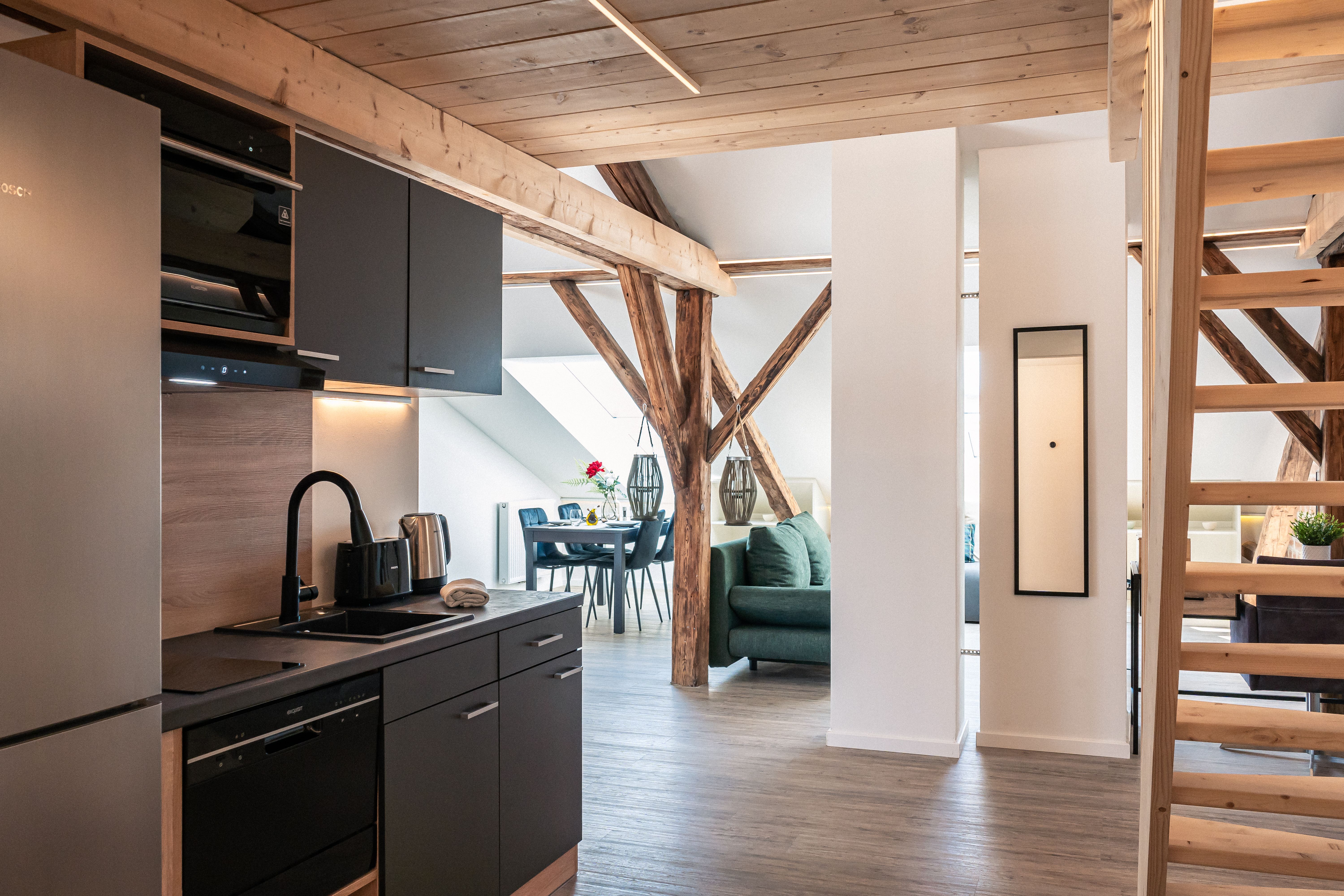 CREST: Riverside Loft With AC & Balcony - 13