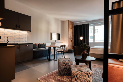 Stylish, newly renovated 1-Room Loft with Kitchen in Stuttgart