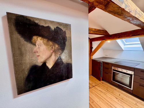 Charming top-floor flat with historic beams, stylish furnishings and far-reaching views over Celle's old town - Gallery - 12