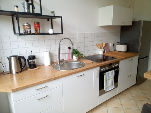 Beautiful, fully furnished and awesome apartment with balcony and garden view