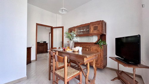 Double bedroom in 3-bedroom apartment in Florence
