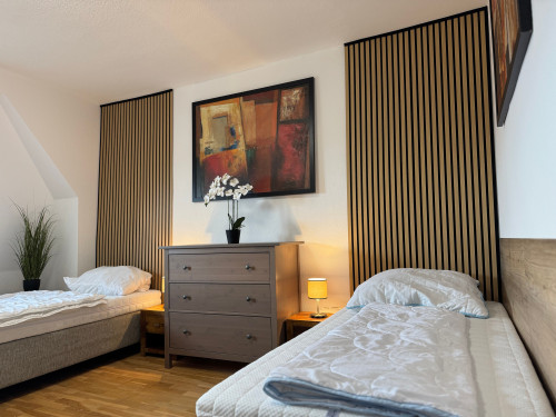 Large furnished maisonette apartment - 4 bedrooms - 6 persons - parking lot - Smart-TV - Gallery - 6
