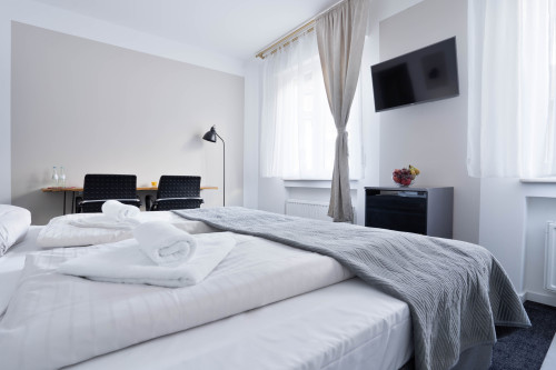 Amazing queensize bed studio in Bonn | kitchen | TV | Wi-Fi - Gallery - 21