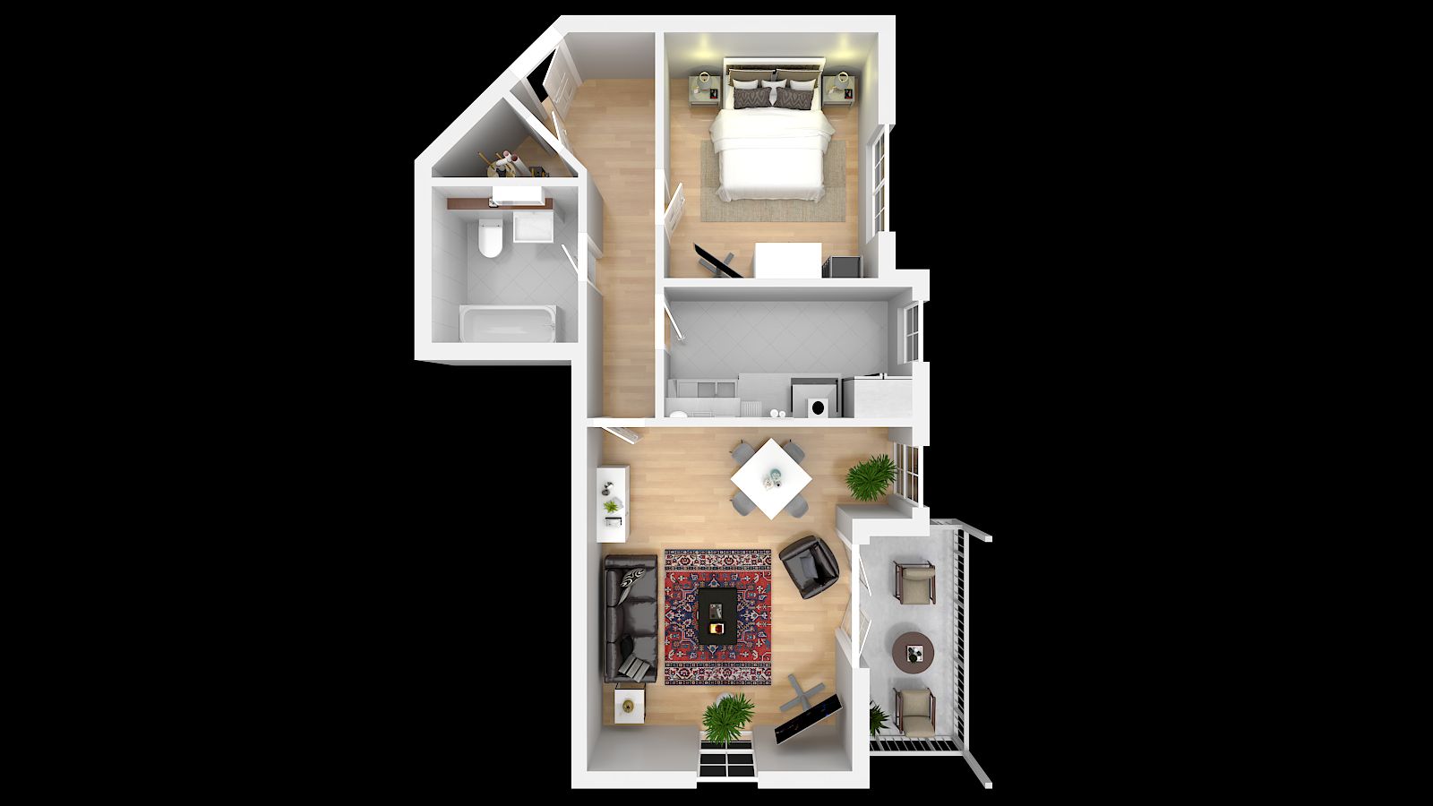  VOLL MÖBLIERTES BUSINESS APARTMENT NAHE STADTMITTE MARBURG  -  VOLL MÖBLIERTES BUSINESS APARTMENT NAHE STADTMITTE MARBURG  - Gallery -  3