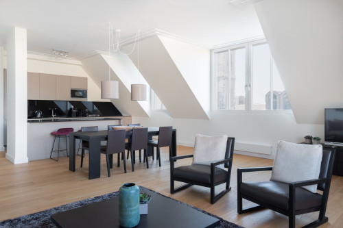 Luxurious penthouse on three rooms with a lot of comfort in Düsseldorf city center