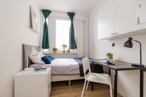 Bright double bedroom near Wileński metro station
