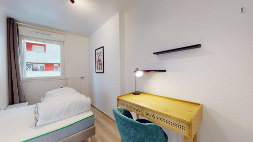 Pleasant double bedroom near Pont de Bezons tram stop
