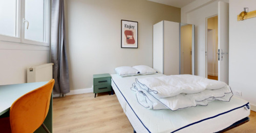Cosy double bedroom near Pont de Bezons tram station