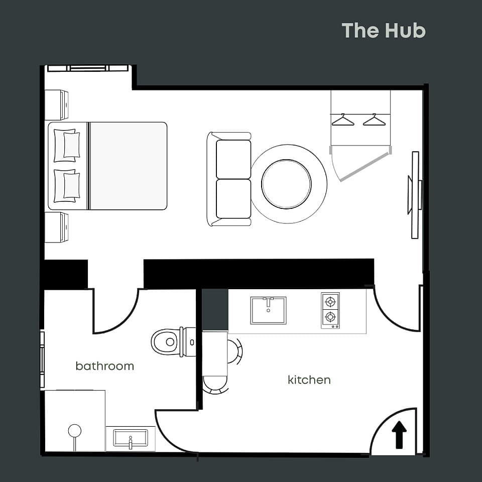Deluxe Studio With Separate Kitchen - 1
