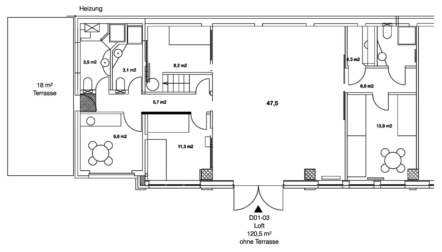 Modern Loft (120 Sqm) For Up To 8 Guests – Fully Furnished, No Deposit, Cleaning Service Included! - 13
