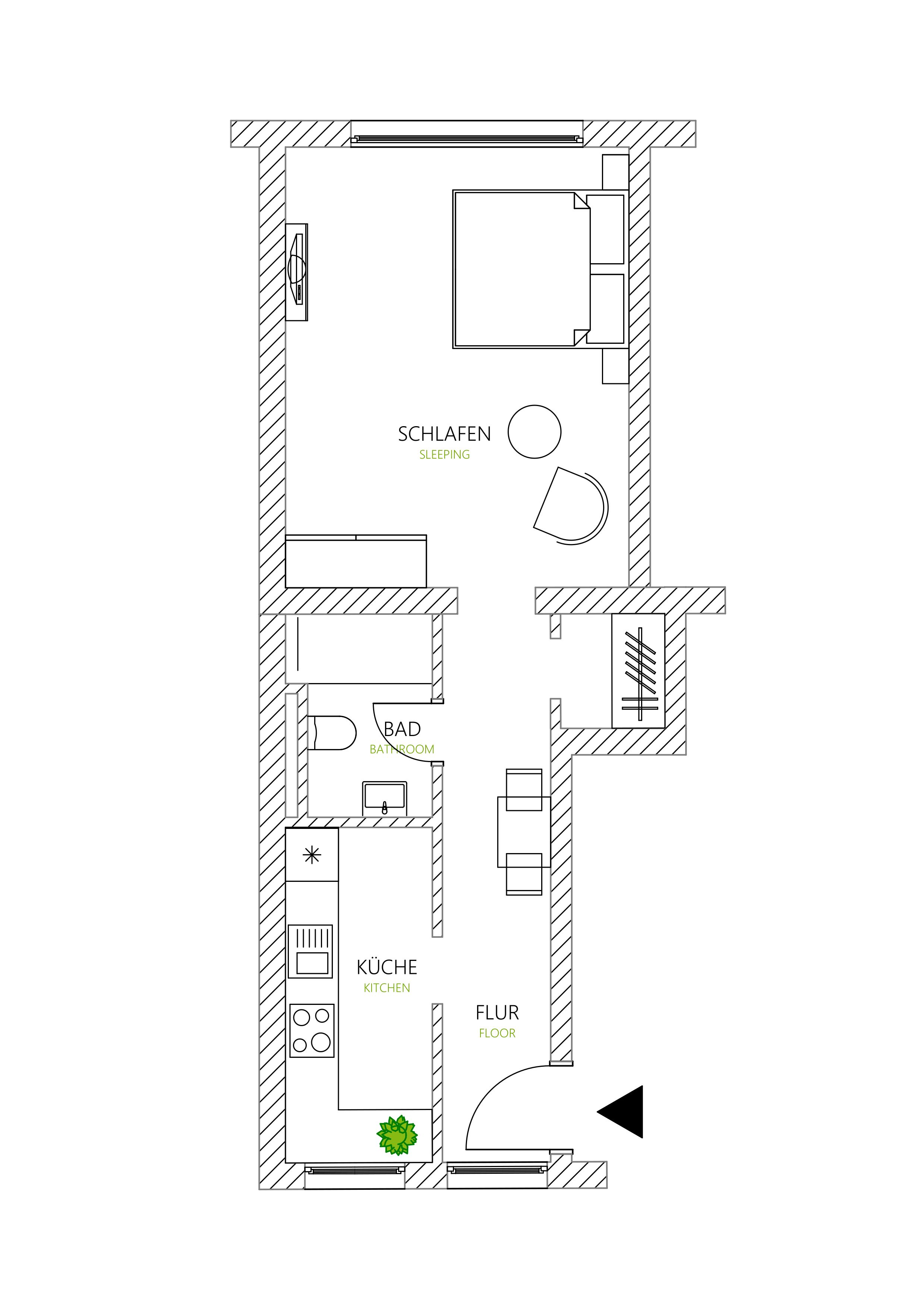 Glück Auf Appartements Kaiserstr. Basic - Glück Auf Appartements Kaiserstr. Basic - Gallery - 1
