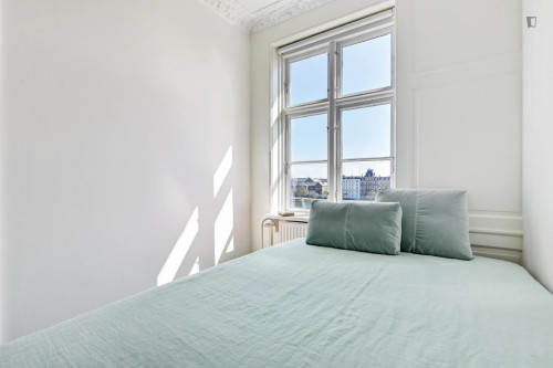 Bright single bedroom in pleasant shared flat in Nørrebro