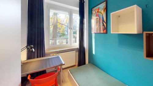 Lovely single bedroom near Park Polskich Wynalazców