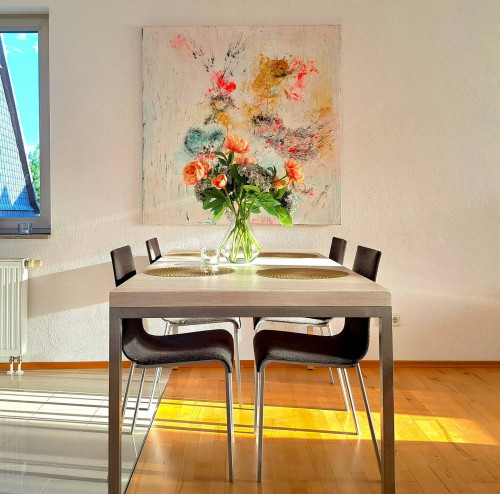 Art apartment with roof terrace and flair, quiet, close to Frankfurt - Gallery - 19