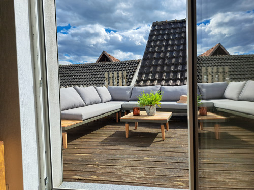 Art apartment with roof terrace and flair, quiet, close to Frankfurt - Gallery - 26
